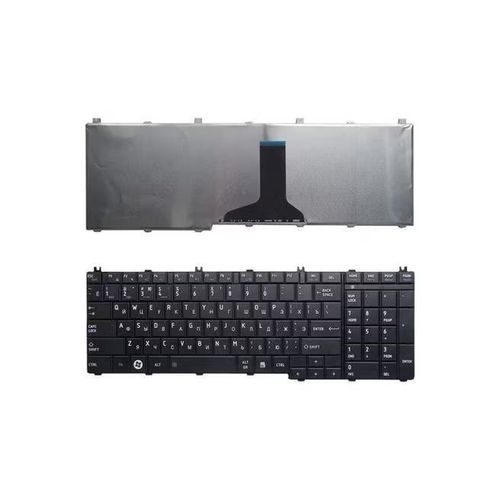 Russian Laptop Keyboard for Toshiba Satellite L775D, L750, L650, C660 Laptops Black