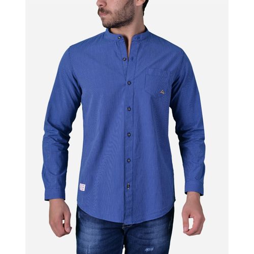 Casual Striped Shirt - Blue - (105)