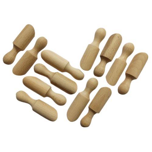 معالق خشب جاروف للتوابل -8 قطع