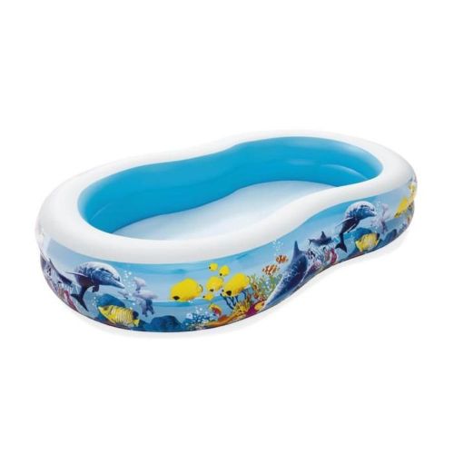 Sea Creatures-Printed Inflatable Swimming Pool - 54118