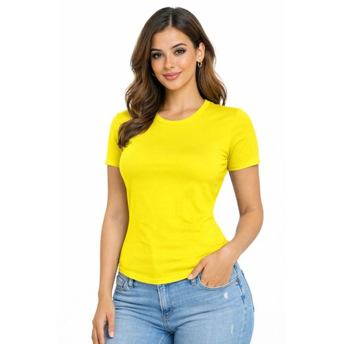Basic Undershirt - Short Sleeve - Crew Neck - Slim Fit For Women