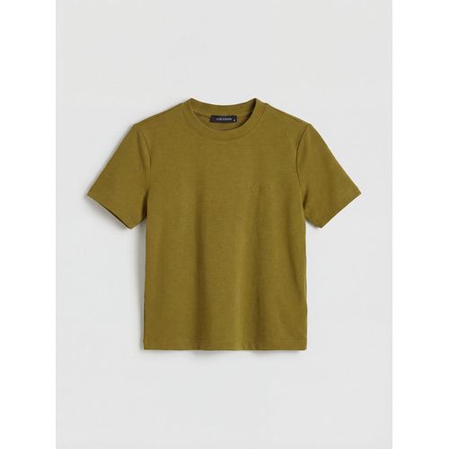 Crew Neck Embroidered Soft Touch Womens T-Shirt