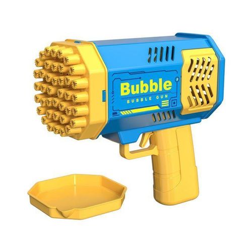 Mini bubble gun for kids 40-hole bubble gun with lights over 3000 bubbles per minute for boys girls and toddlers for indoor and outdoor parties birthday parties and weddings