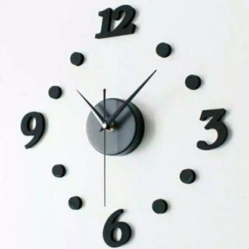 MDF Wood Clock - Black - Meter * Meter - CL-B-011