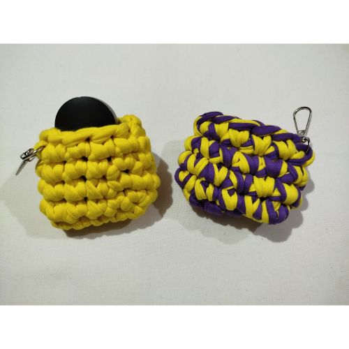 Earbuds Cases Crochet - Earbuds Holder Accessories - Yellow
