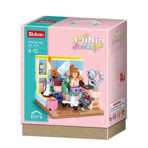 Mini Handcraft Study Room Bricks Set 216 Pieces - M38-B1016B