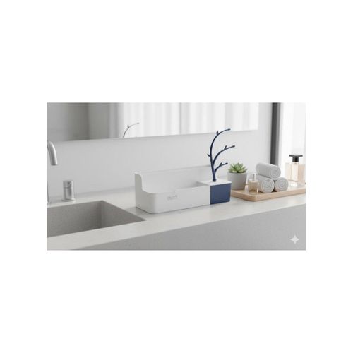 This modern accessory organizer keeps your desk stylish and tidy, helping you neatly and easily arrange your small tools, accessories, or office supplies.