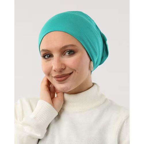 Syrian Bonnet- Open End Scarf - Green