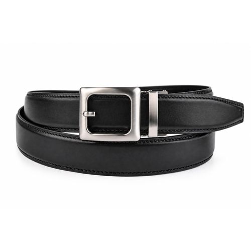 Men's Classic Belt - High Quality Genuine Natural Leather - Crack Resistant Belt, Black,