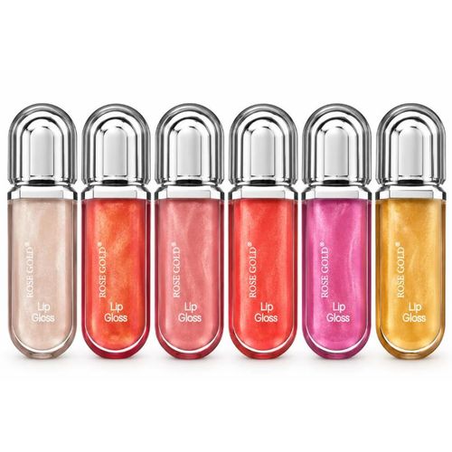 6 Colors Transparent Glitter Lip Gloss