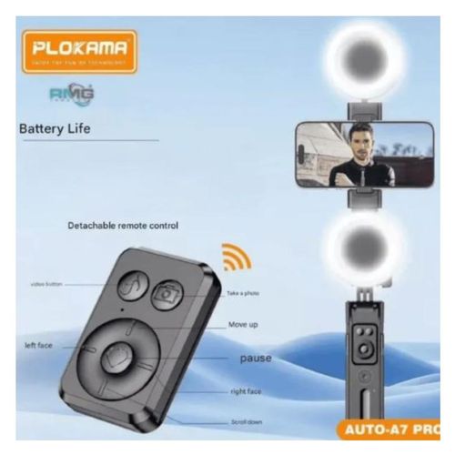 AUTO-A7 Pro Smart AI Tripod Selfie Stick/Tripod stand for both camera and phone -180cm