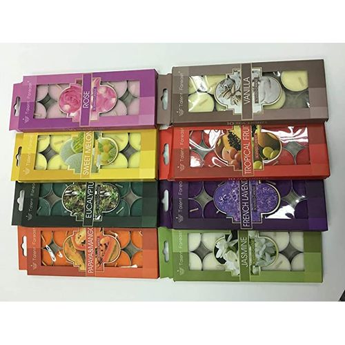 Small Perfumed Candles Cylinders In The Form Of Multi-Colored 30pcs