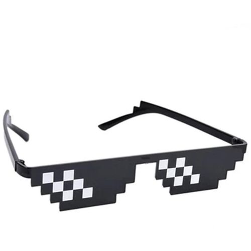 Glasses 8 Bit MLG Pixelated Sunglasses Men Women Brand Thug Life Party Eyeglasses Mosaic Vintage Eyewear