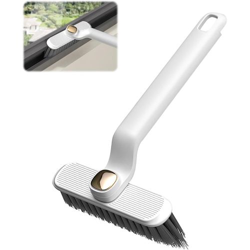 3 Pcs Professional Household Cleaning Brush – 360 Degree Rotating Head for Cleaning Small Corners and Furniture with Hair Removal Tweezers