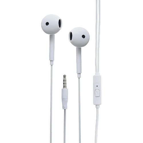 Wired In-Ear Headphones, 3.5mm, White, Ergonomic Design, Comfortable, For Mobile Phone, Entertainment Use