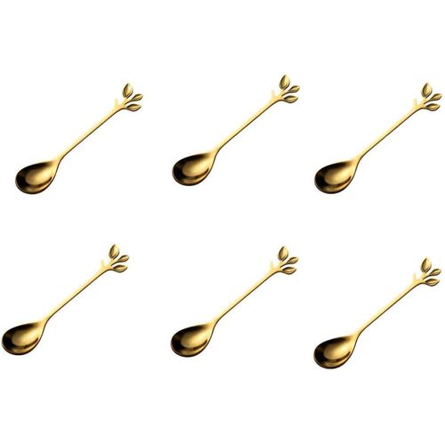 ELEGANT COFFEE SPOONS - Make every meal special with this premium 6-piece spoon set, designed for coffee and desserts, perfect for everyday and festive use.
