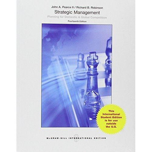 Strategic Management: International Edition ,Ed. :14