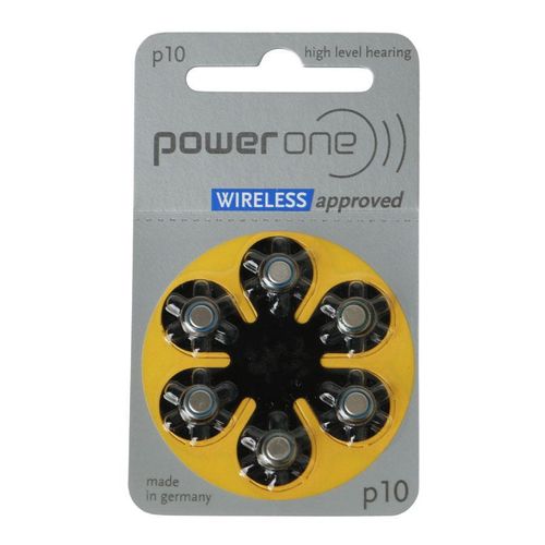 P10 Hearing Aid Batteries – 6 Pieces Pack, Made in Germany