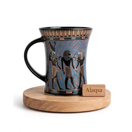 pharaonic Flower mug ancient Egyptian souvenirs gifts for women and men from Egypt (300 MM)