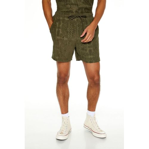 شورت قماش تيري مزخرف من فوريفر 21