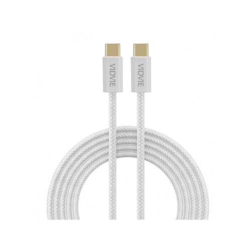 Vidvie Type-C to Type-C Data Cable CB4011CandC White 120cm