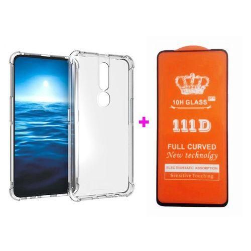 جراب خلفي + واقي شاشة زجاجي لهاتف اوبو F11 برو