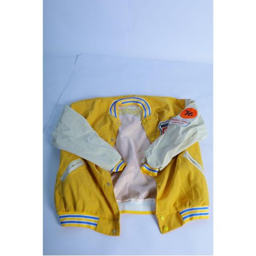 Spring Autumn New Men's Jackets Baseball Uniforms Trendy Jackets - Yellow - XXL