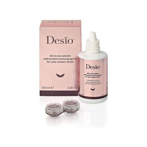 Desiocontact lens solutions