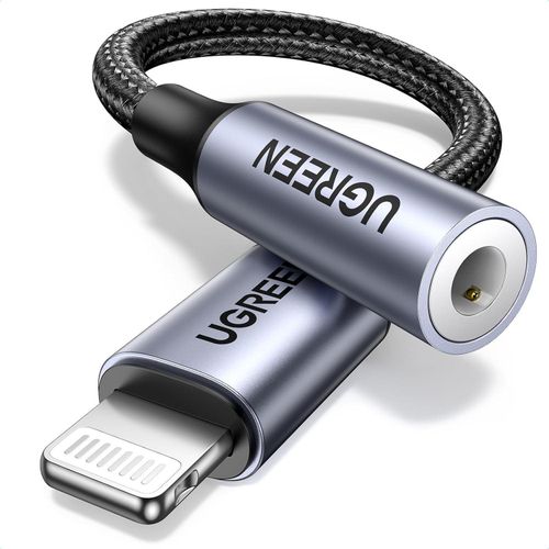 Lightning to 3.5mm Headphone Jack Adapter MFi Certified - Black