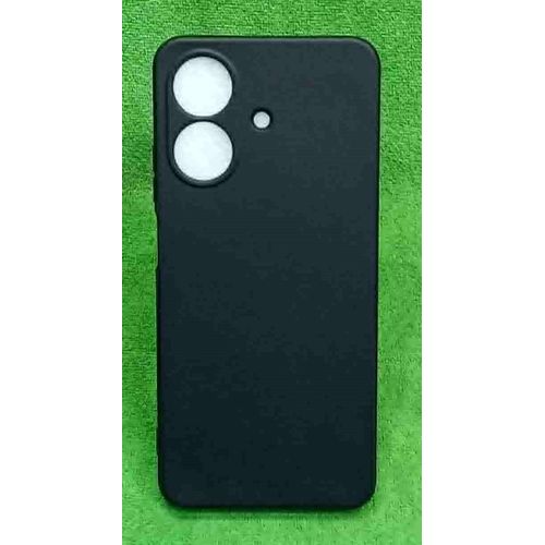 Silicon Case lined microfiber with Camera Protection Drop-proof , Shock- proof , Anti-Scratch For Realme Note 60 / Realme Note 60x - BLACK