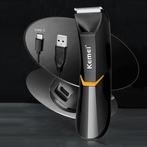 KM-3208 Professional Body Hair Trimmer – Waterproof for Wet/Dry Use, S for Men and Women