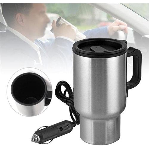 Thermal car mug or cup for keeping drinks hot or cold – travel mug with lid