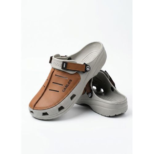 Men's Crocs - Trendy Design - Beige& Camel