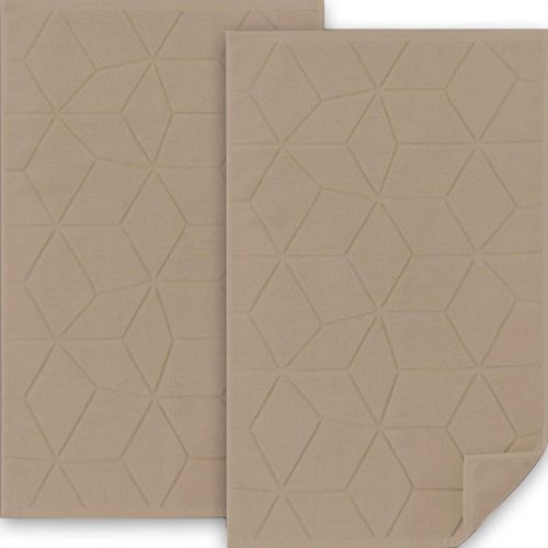 Thick Terry Bath Mat Floor Towel (1000 GSM) - 100% Cotton – Set of 1 Piece Everyday Comfort for Your Feet Soft Touch, Strong Absorption & Elegant Look - 50 * 70 cm - Diamond Edition