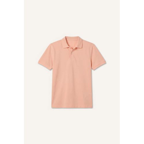 Regular Fit Polo Collar Pique Short Sleeve Polo T-Shirt