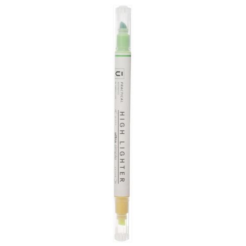 Two-Tone YellowGreen Fluorescent highlighter pen - NO 9901