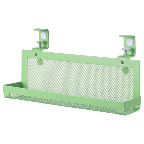 Cable management tray Green FÖRSÄSONG cable tray, metal mesh, clamps onto desks, keeps workspace neat.