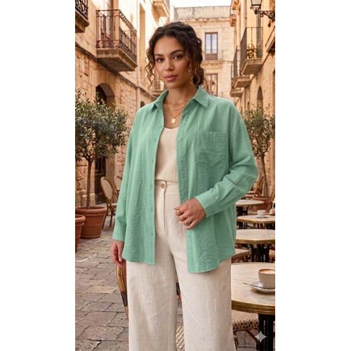 Casual Oversized Linen Shirt