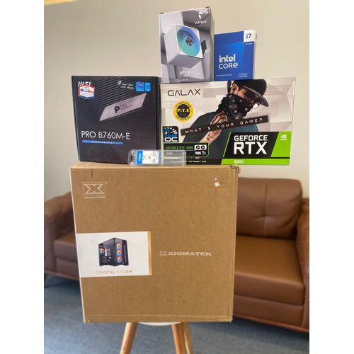 High Performance Gaming Workstation PC Intel i7 14700F RTX 3060 DDR5