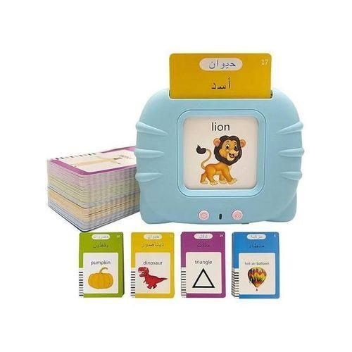 Arabic English Alphabet Talking Flash Cards for Kids, Learning Arabic Letters, 224 Basic Sight Words, Arabic Learning Toys for Toddlers