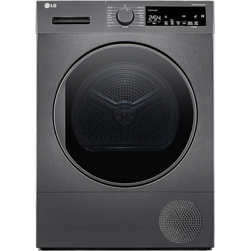 Heat Pump Dryer - 8 Kg - 15 Different Drying Courses - LED Display - Dark Silver - RH80T2SP7RM