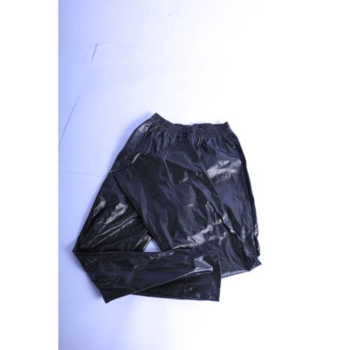 basic leather wideleg pants for women-black-L