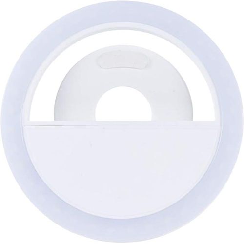 Portable Mini Clip-on Fill-in 36 LED Selfie Ring Light Lamp Night Using Supplementary Lighting 3 Modes w/Built-in Battery USB Rechargeble for iPhone 7/7 Plus / 6s / 6s Plus / 6/6 Plus Samsung