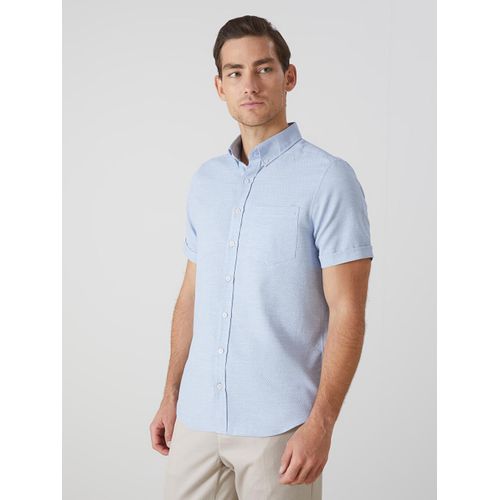 Regular Fit Short Sleeve Dobby Men's Shirt