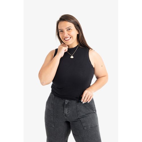 Crew Neck Viscose Top