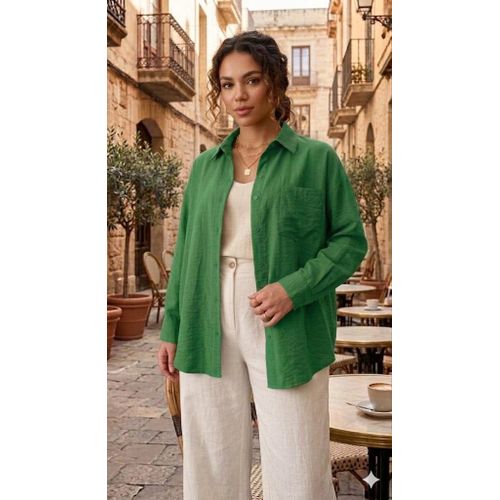 Casual Oversized Linen Shirt