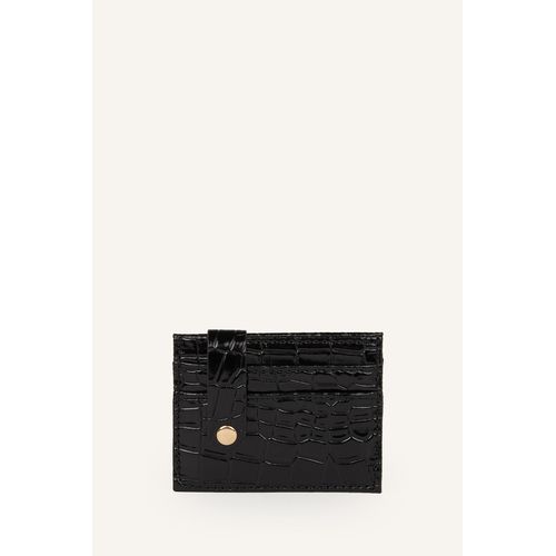 Woman Faux Leather Business Card Wallet