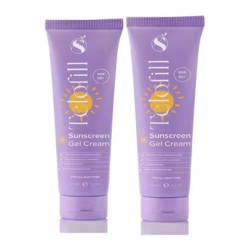 2 Pieces Sunscreen Gel Cream SPF 50+ 120 ml