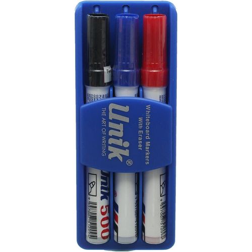 Uniq 3-Piece Whiteboard Marker Set with Eraser