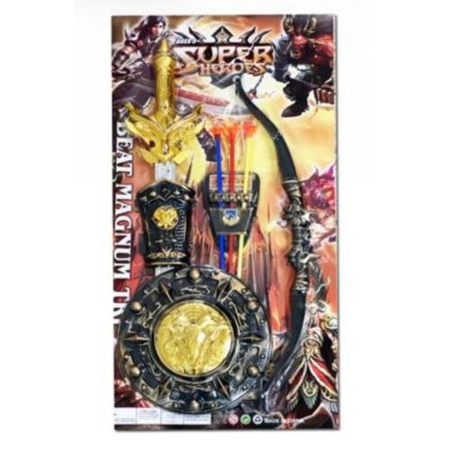 Kids Warrior Bow Arrow and Sword Play Set